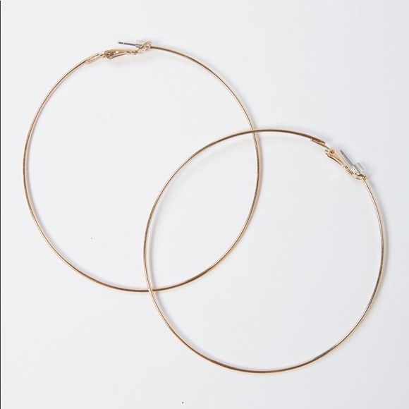 Oversize Hoop Earrings - Picture 4 of 5